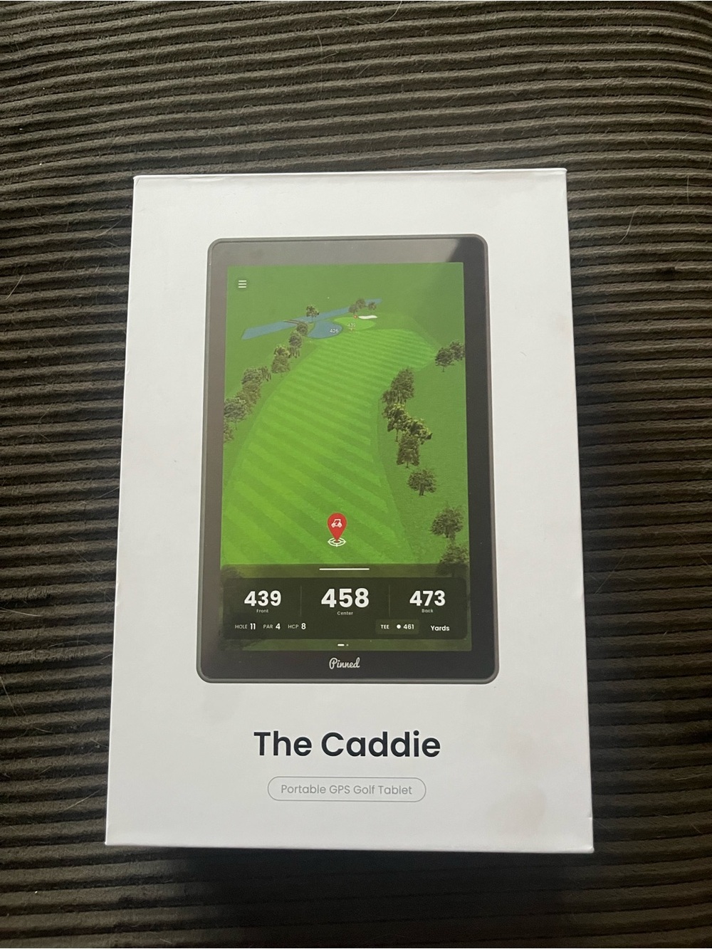 Pinned-The Caddie-Portable GPS Golf Tablet - Black
